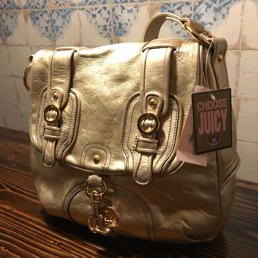 Juicy Couture gold shoulder bag NEW!